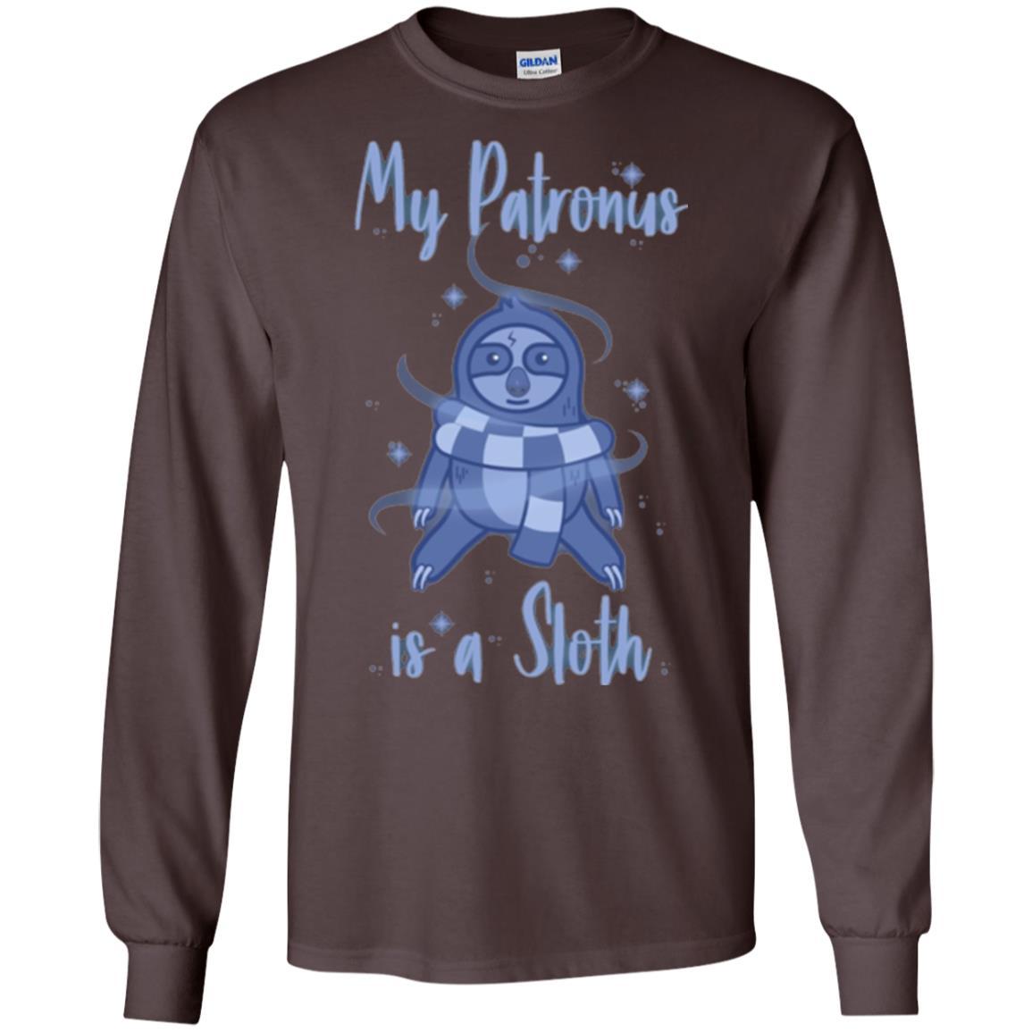 Film T-shirt My Patronus Is A Sloth T-shirt Dark Chocolate