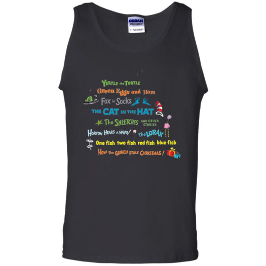 Dr. Seuss Book Title National Wear Red Day T-shirt Black