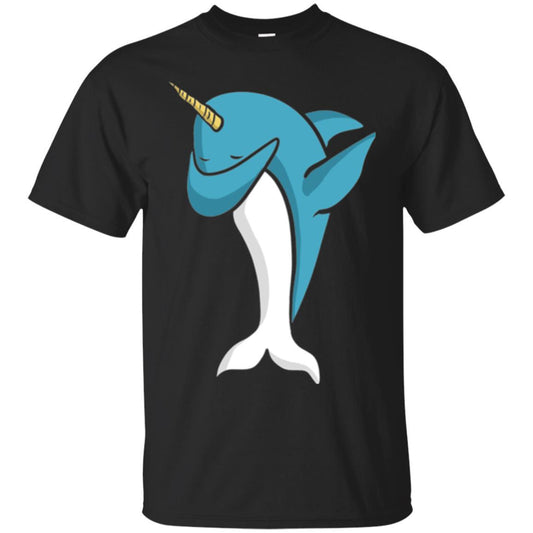Narwhal Dabbing Pose T-shirt Black