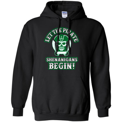Saint Patrick's Day T-shirt Let The Pirate Shenanigans Begin Black