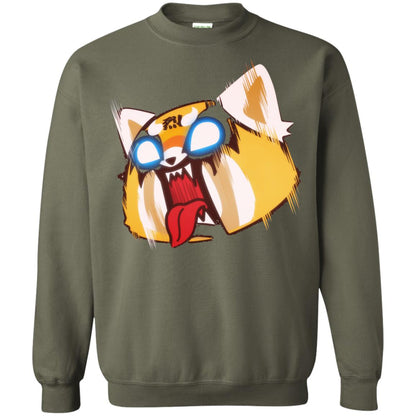 Aggretsuko Screaming Rage Tee Shirt Military Green
