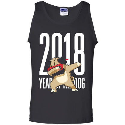 Dog Lover T-shirt 2018 Year Of The Dog Black