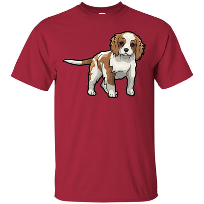 Cute Blenheim Cavalier King Charles Spaniel T-shirt Cardinal