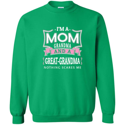Nana T-shirt Nothing Scares Me I_m Mom Grandma Irish Green