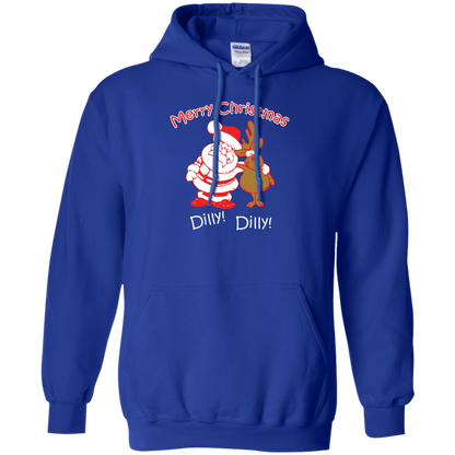 Christmas T-Shirt Merry Christmas Santa And Reindeer Dilly! Dilly! Royal