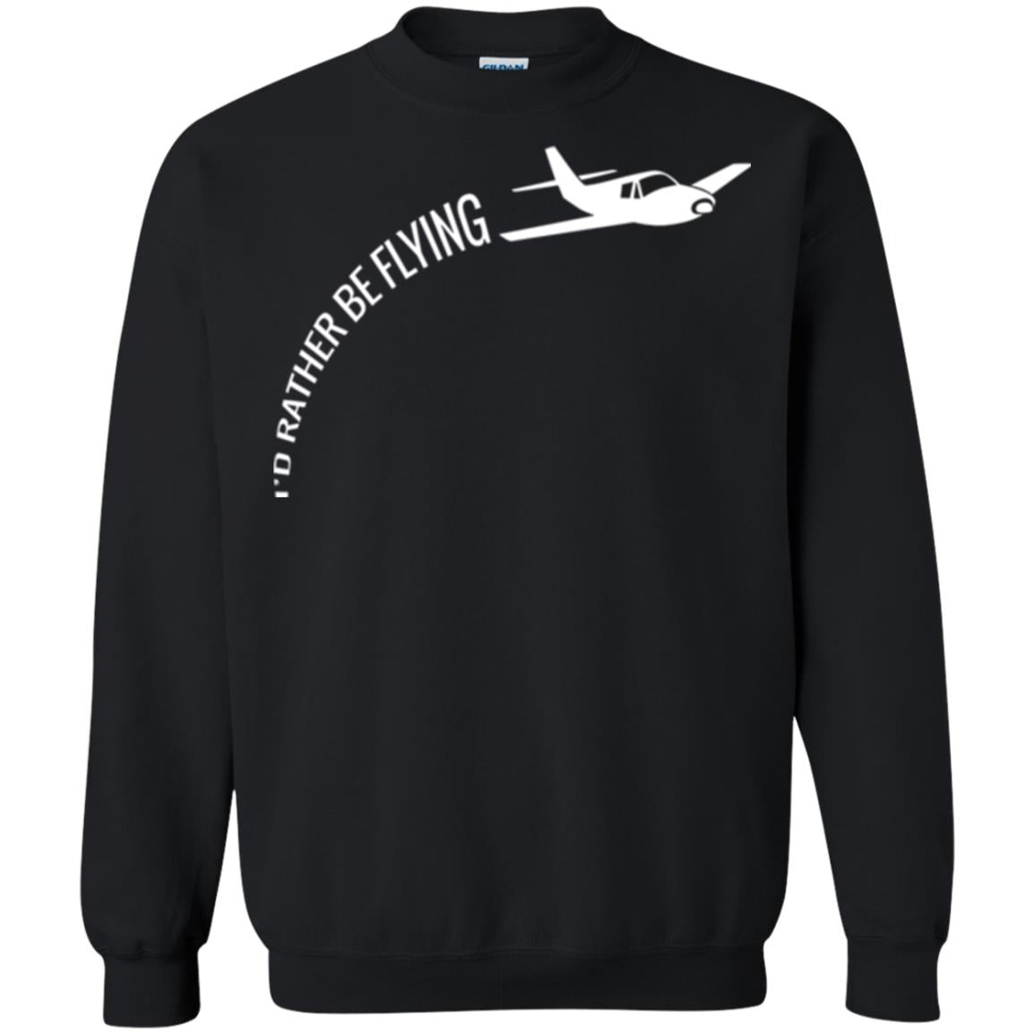 Airplane Pilot T-shirt I_d Rather Be Flying Black