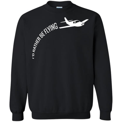 Airplane Pilot T-shirt I_d Rather Be Flying Black