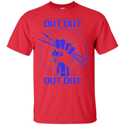 Drum Lovers T-shirt Dut Marching Band Red