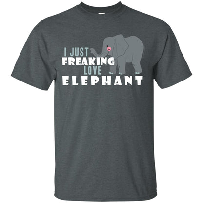I Just Freaking Love Elephant Shirt Dark Heather