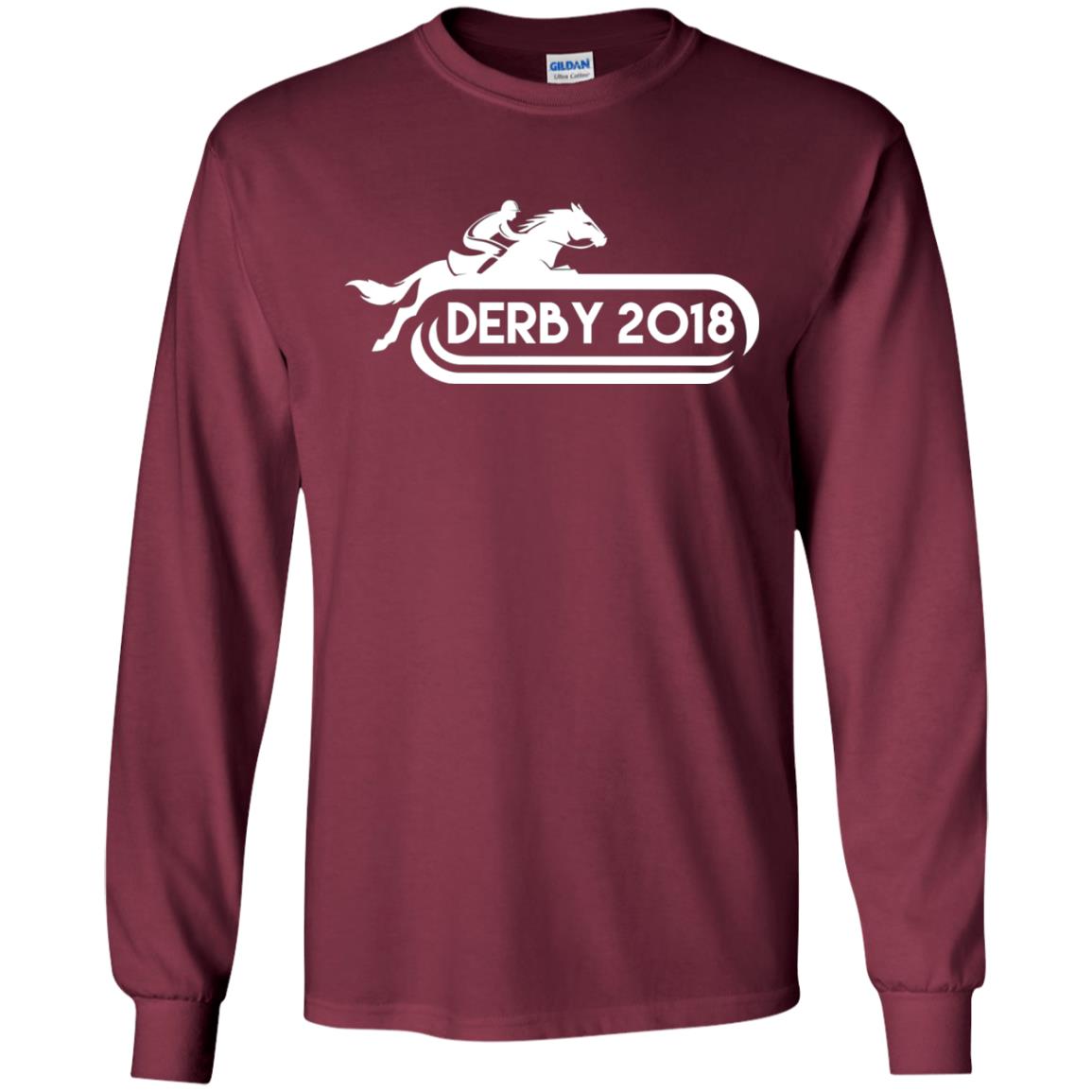 Derby 2018 Shirt Derby 2018 Horse Racing Maroon