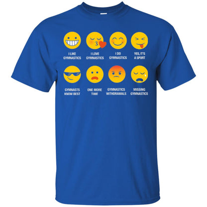 Gymnastic Lovers T-shirt Emoji Royal
