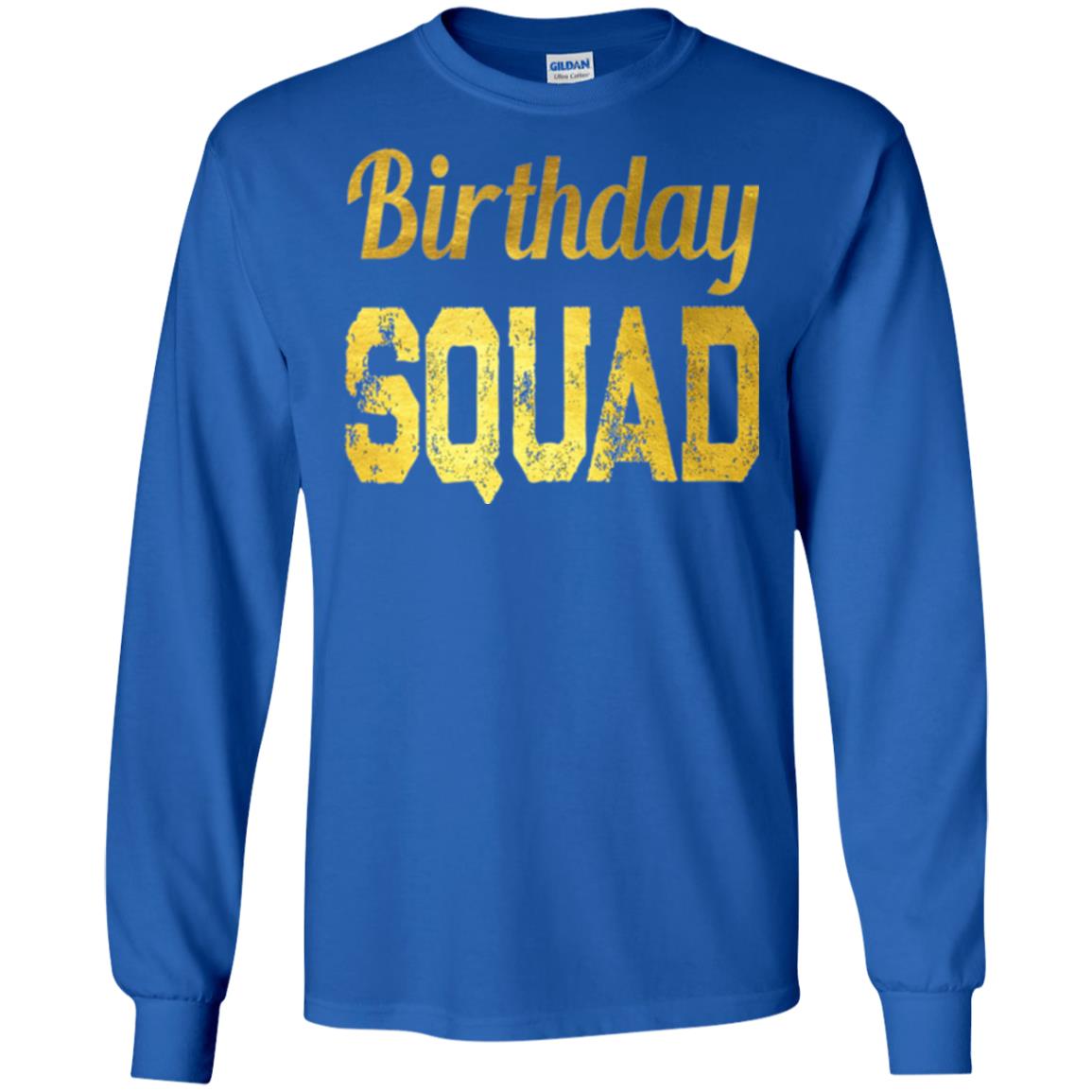 Birthday Squad Gold T-shirt Royal