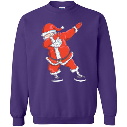 Christmas T-shirt Dabbing Santa Claus T-shirt Purple