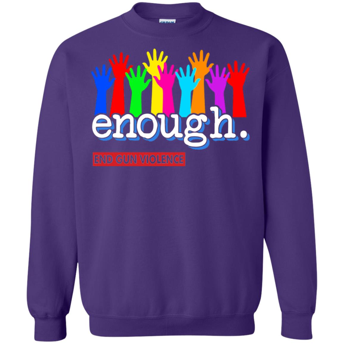 End Gun Violence Enough Gun Control T-shirt Purple