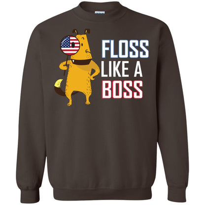 Floss Like A Boss Dog Shirt Dark Chocolate