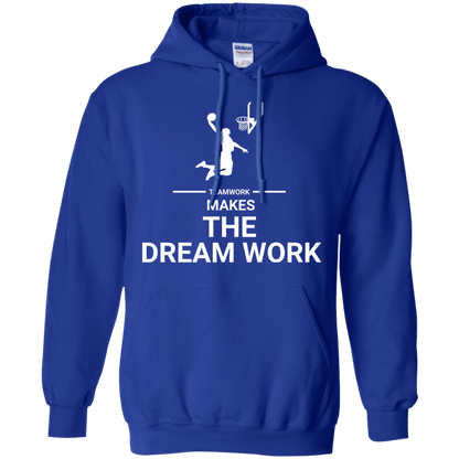 Basketball T-shirt Teamwork Makes The Dream Work Royal