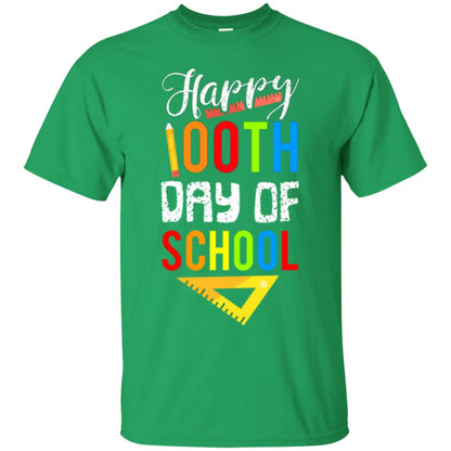 Kindergarten T-shirt Happy 100th Day Of School Irish Green