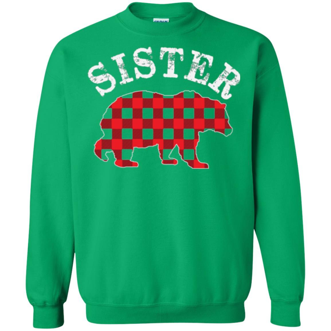 Family T-shirt Red Plaid Sister Bear Irish Green