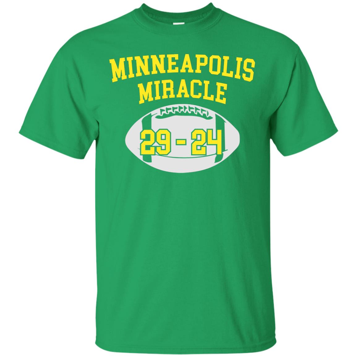Football Lover T-shirt Minneapolis Miracle Irish Green