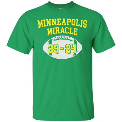 Football Lover T-shirt Minneapolis Miracle Irish Green