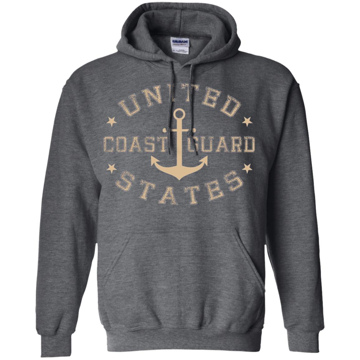 Coast Guard Birthday United States Anchor T-shirt Dark Heather