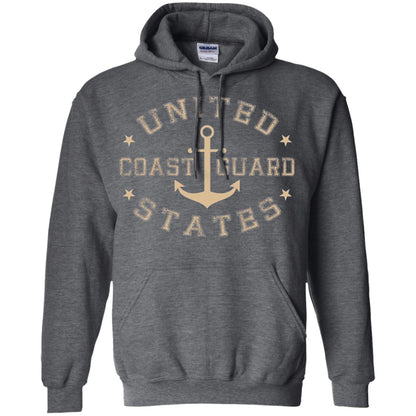Coast Guard Birthday United States Anchor T-shirt Dark Heather