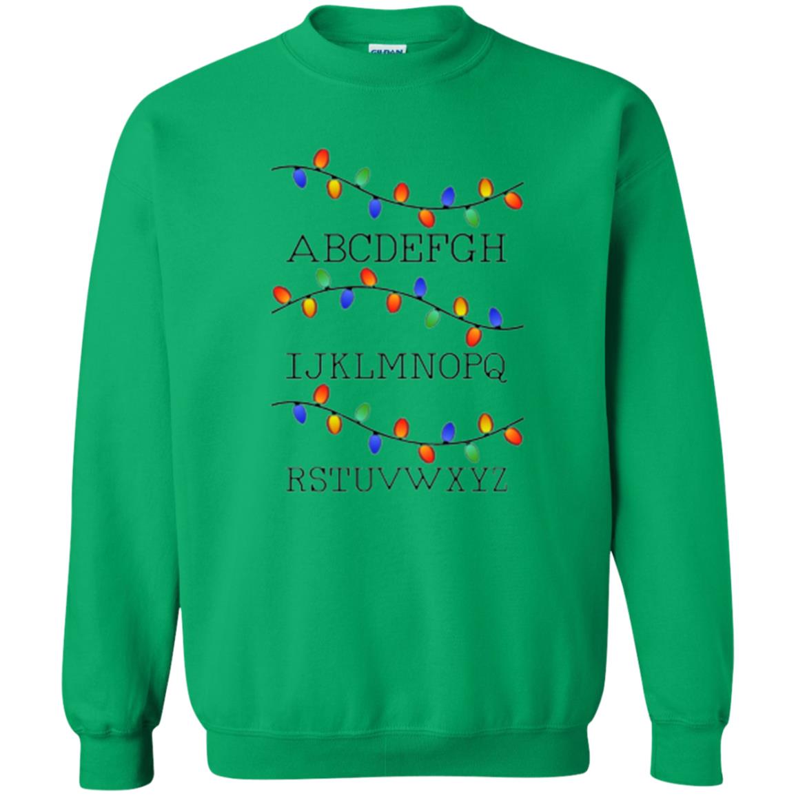 Christmas T-shirt Fairy Lights Irish Green