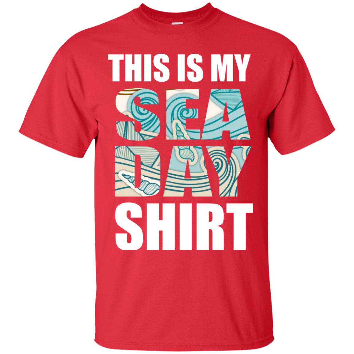 Summer Vacation T-shirt This Is My Sea Day Red