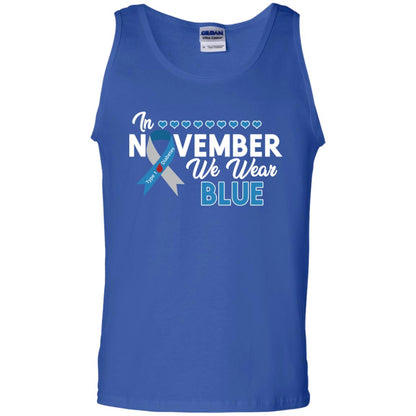 In November We Wear Blue Diabetes Awareness Type 1 Shirt Royal