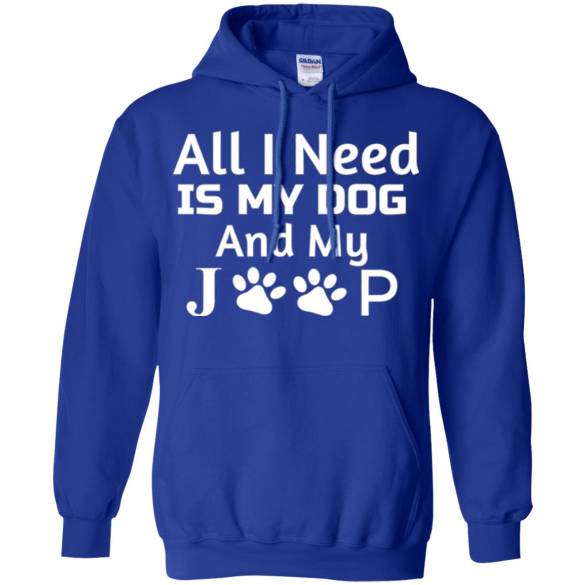 Dog Lovers T-shirt All I Need Is My Dog And My Jeep Royal
