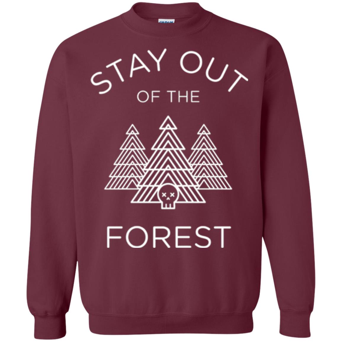 Murderino T-shirt -stay Out Of The Forest Maroon