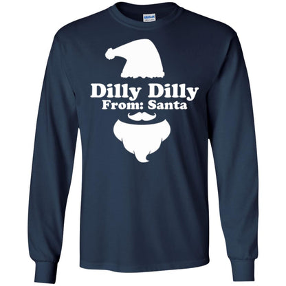 Christmas T-shirt Dilly Dilly From Santa Claus T-shirt Navy