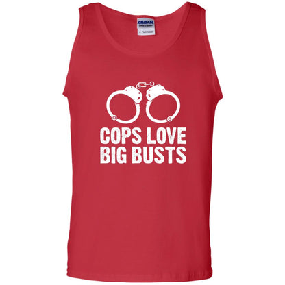 Cops Love Big Busts Usa Police Shirt Red