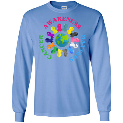All Cancer Ribbons For All Cancer Awareness T-shirt Carolina Blue