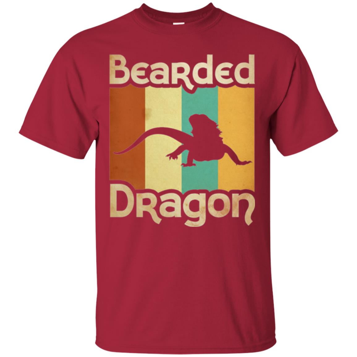 Vintage Retro Bearded Dragon T-shirt Cardinal