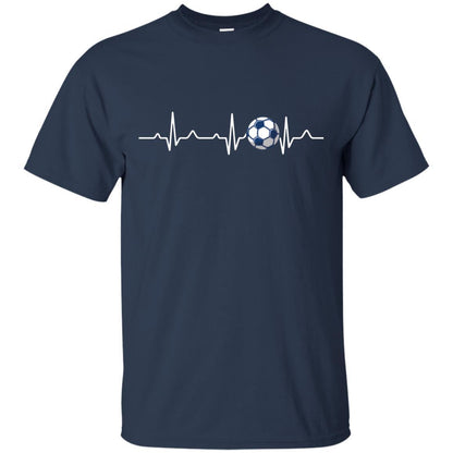Heartbeat Soccer Lover T-shirt Navy