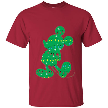 Disney Mickey Mouse Christmas Lights T-shirt Cardinal