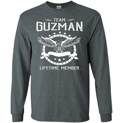 Family T-shirt Team Guzman Lifetime Member Dark Heather
