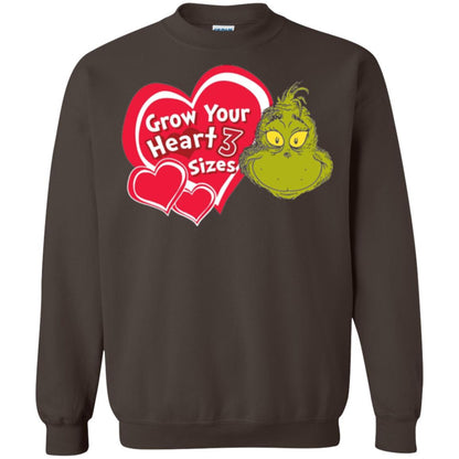 Dr. Seuss Grinch T-shirt Grow Your Heart 3 Sizes Dark Chocolate
