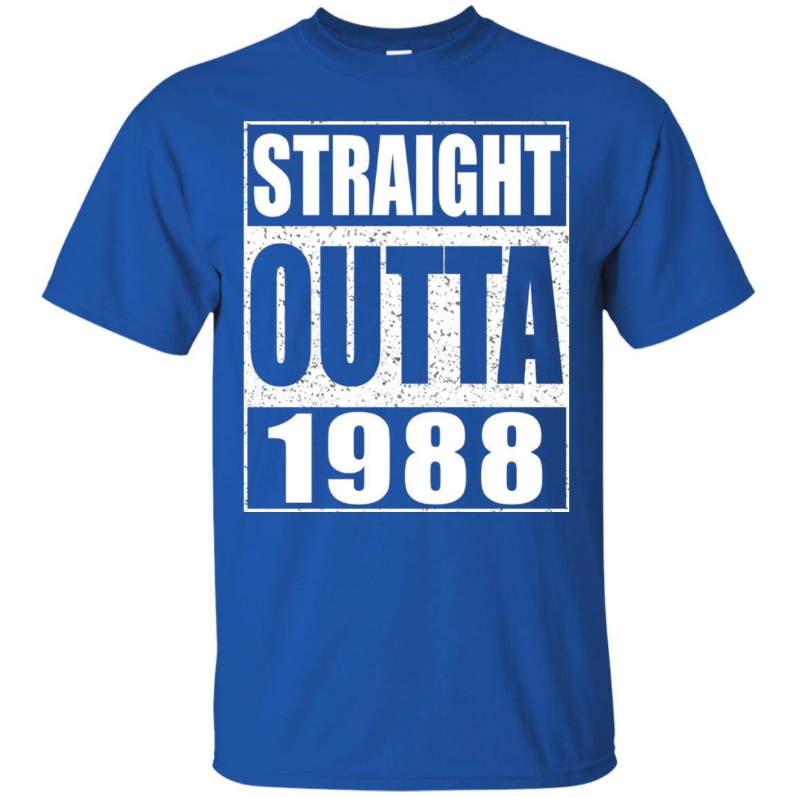 Straight Outta 1988 Funny 30th Birthday Shirt Royal