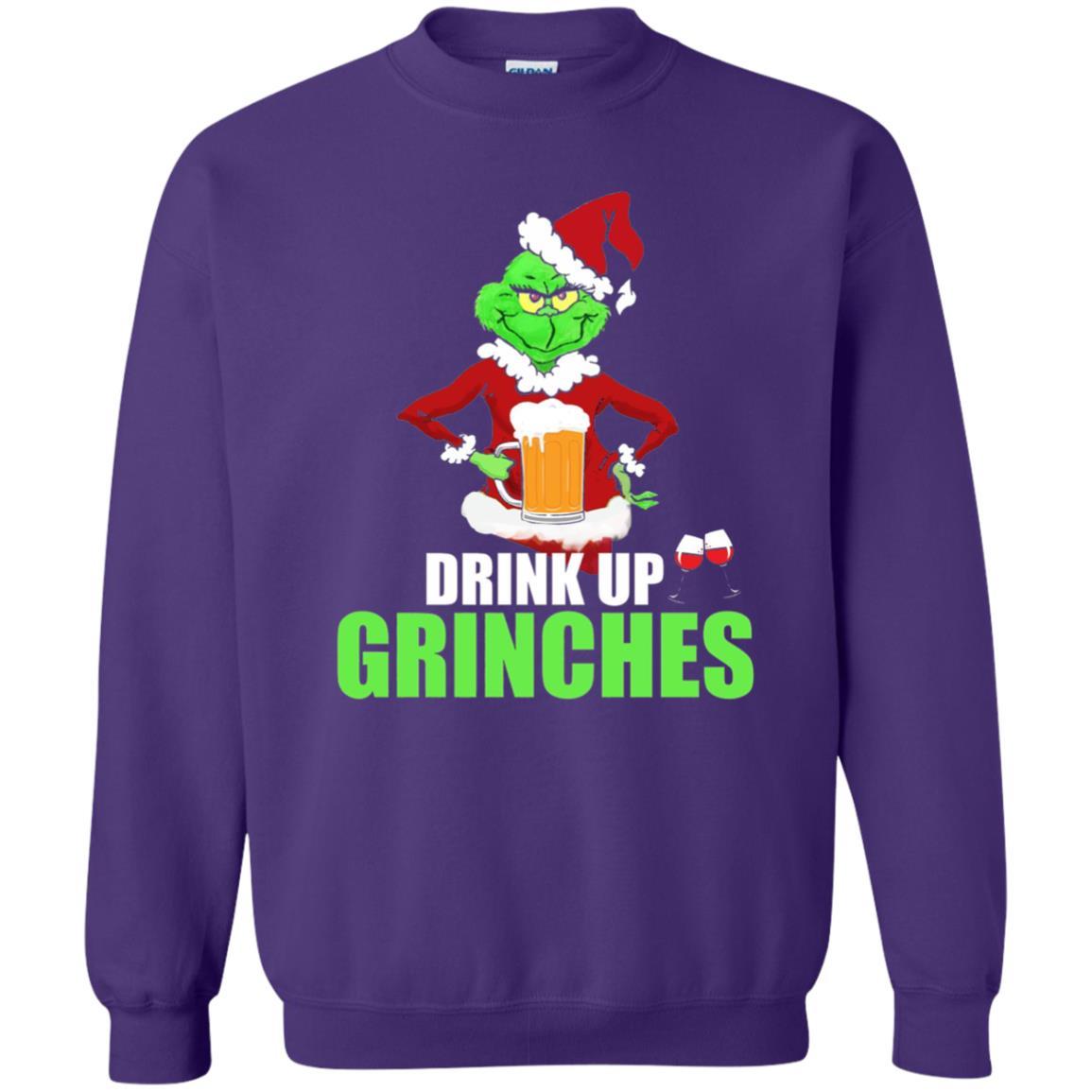Christmas T-shirt Drink Up Grinches Purple