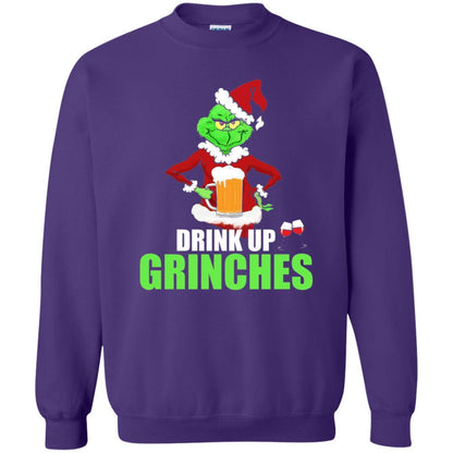 Christmas T-shirt Drink Up Grinches Purple