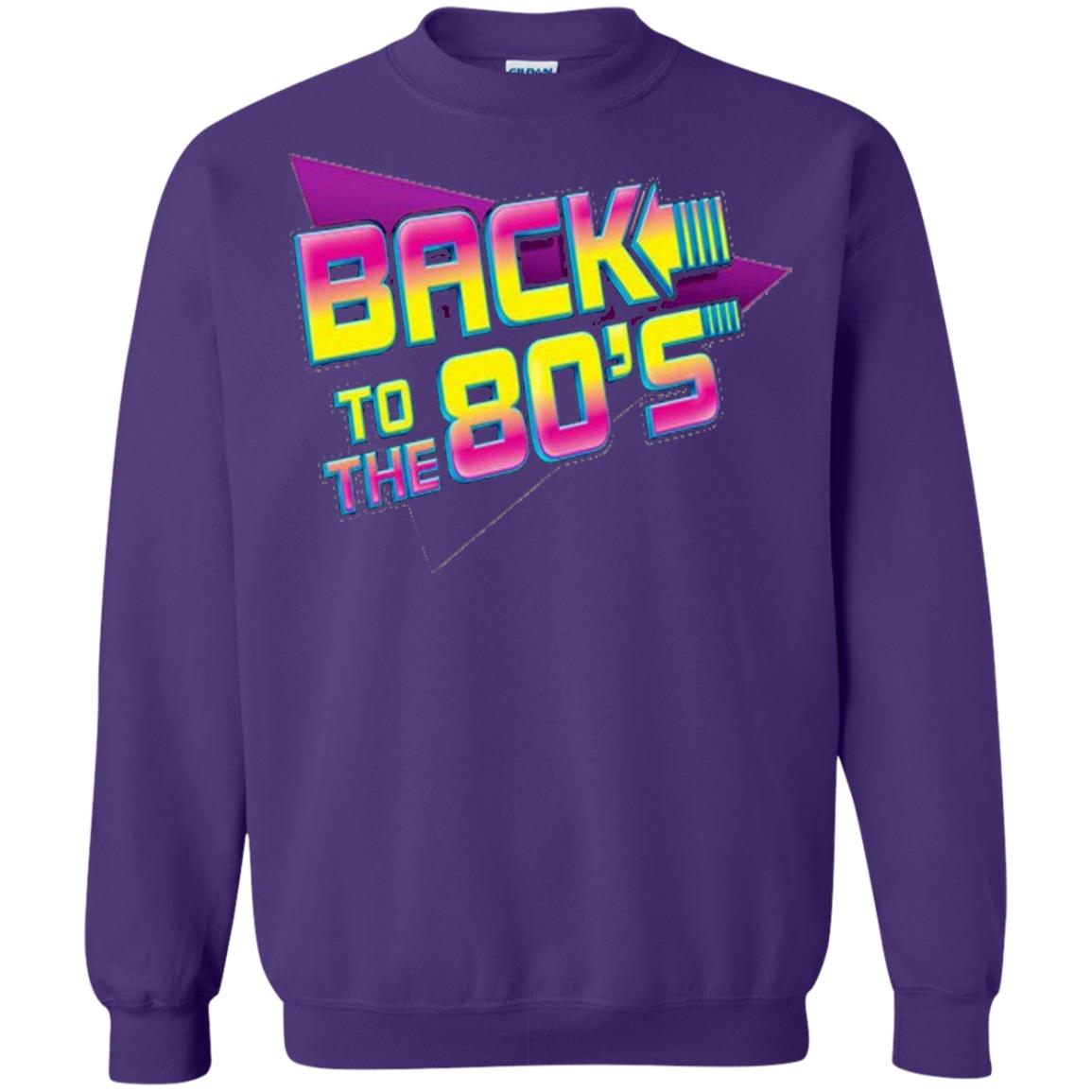 Back To The 80s Graphic Retro Novelty T-shirt Purple
