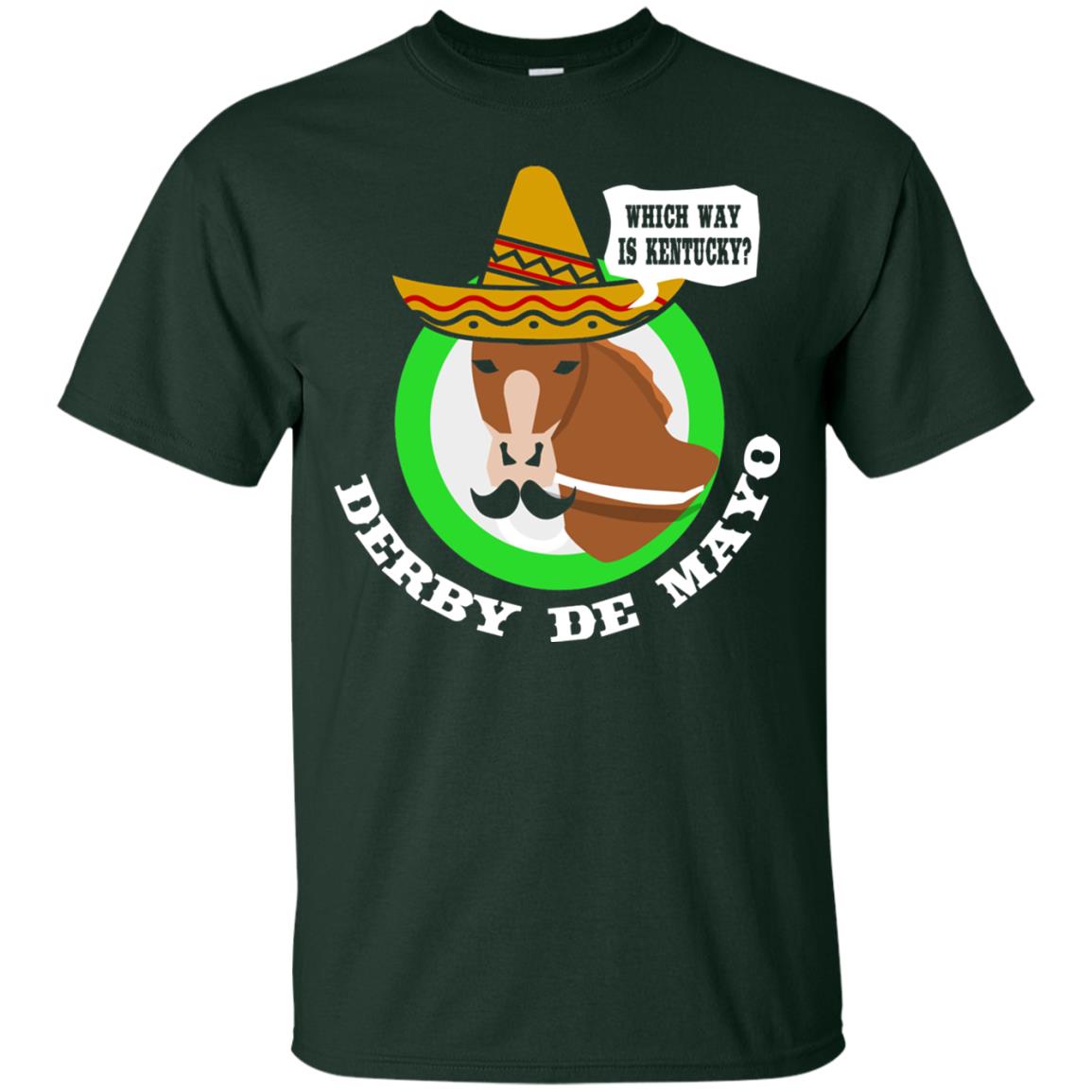Derby De Mayo Kentucky Sombrero Mexican Horse Race T-shirt Forest