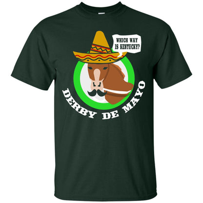 Derby De Mayo Kentucky Sombrero Mexican Horse Race T-shirt Forest