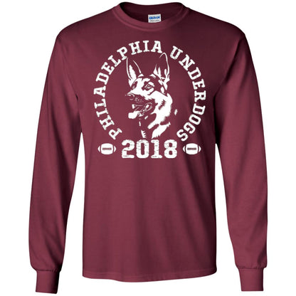 Dog Lover T-shirt Philadelphia Underdogs T-shirt Maroon