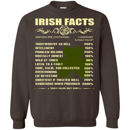 Irish Facts Intelligent Problem Solving Shirt Dark Chocolate