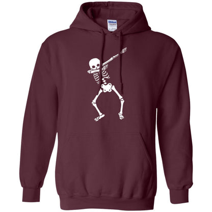 Dabbing Skeleton T Shirt Maroon