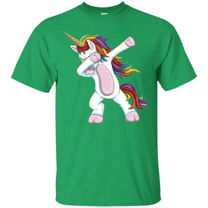 Dabbing Unicorn T-shirt Irish Green