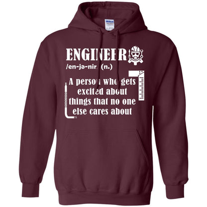 Engineer T-shirt A Person Who Gets Excited About Maroon